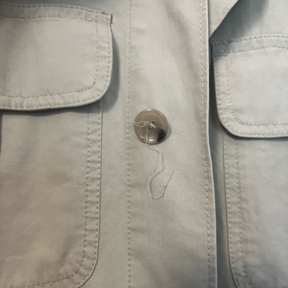 Polo by Ralph Lauren Khaki Button Down Utility Jacket 100% Cotton Size Medium - Picture 3 of 13